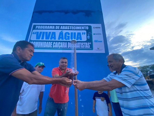 Prefeitura de Sousa beneficia Comunidade Rural Caiçara dos Batistas com entrega sistema de abastecimento d’água 
